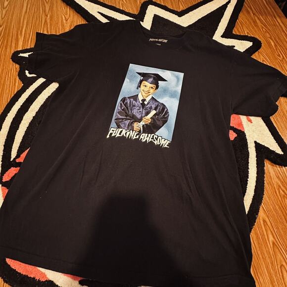 F Awesome Kevin Bradley Graduate Tee – Black – Size Large – Brand New - Picture 2 of 5